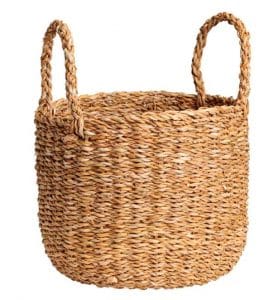 Panier en osier H&M