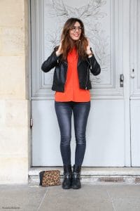 Chemise oversize orange Uniqlo Collection U