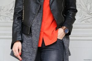 Chemise oversize orange Uniqlo Collection U