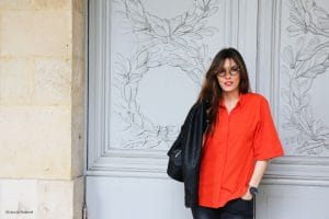 Chemise oversize orange Uniqlo Collection U