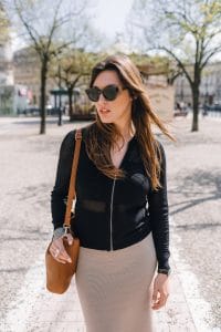 Gilet résille noir et lunette And others stories - Milovely blog