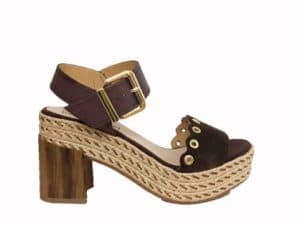 Sandales Parenthèse Bordeaux