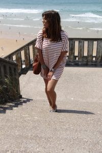 Robe large à rayures Pull & Bear - Milovely