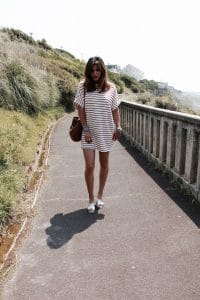 Robe large à rayures Pull & Bear - Milovely