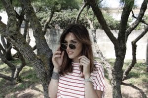 Robe large à rayures Pull & Bear - Milovely