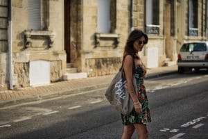 Robe bustier Camaïeu, imprimé tropical - Milovely