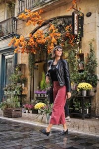 En pantalon velours zara taille haute