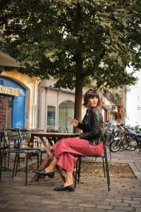 En pantalon velours zara taille haute