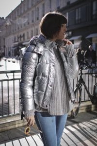 Doudoune et pull en maille Jennyfer