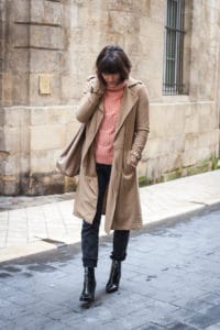 Trench fluide et pull en maill Camaieu