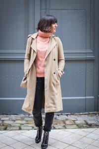 Trench fluide et pull en maill Camaieu
