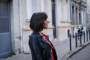 Blogueuse Mode Bordeaux - Robe portefeuille