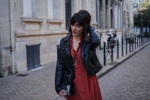 Blogueuse Mode Bordeaux - Robe portefeuille