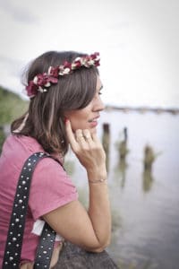 look bohème couronne de fleurs