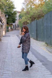 Manteau Carreaux Jean Boyfriend