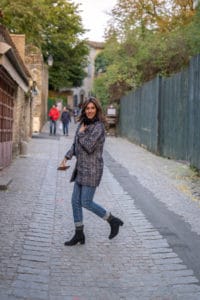 Manteau Carreaux Jean Boyfriend