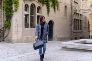 Manteau Carreaux Jean Boyfriend