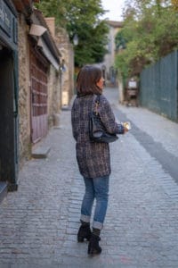 Manteau Carreaux Jean Boyfriend