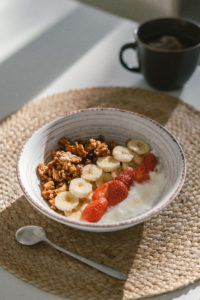 granola fraise banane