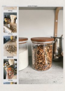 granola bocal en verre